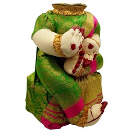 Ammavari Idol (Green Colour with Pink Border) (10 Inchs)